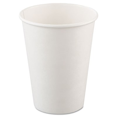 PAPER HOT CUP 12 OZ WHITE 1000/CASE