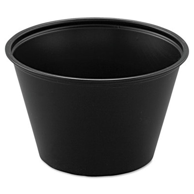 PORTION CUPS BLACK 4 OZ 250/SL 10/CS